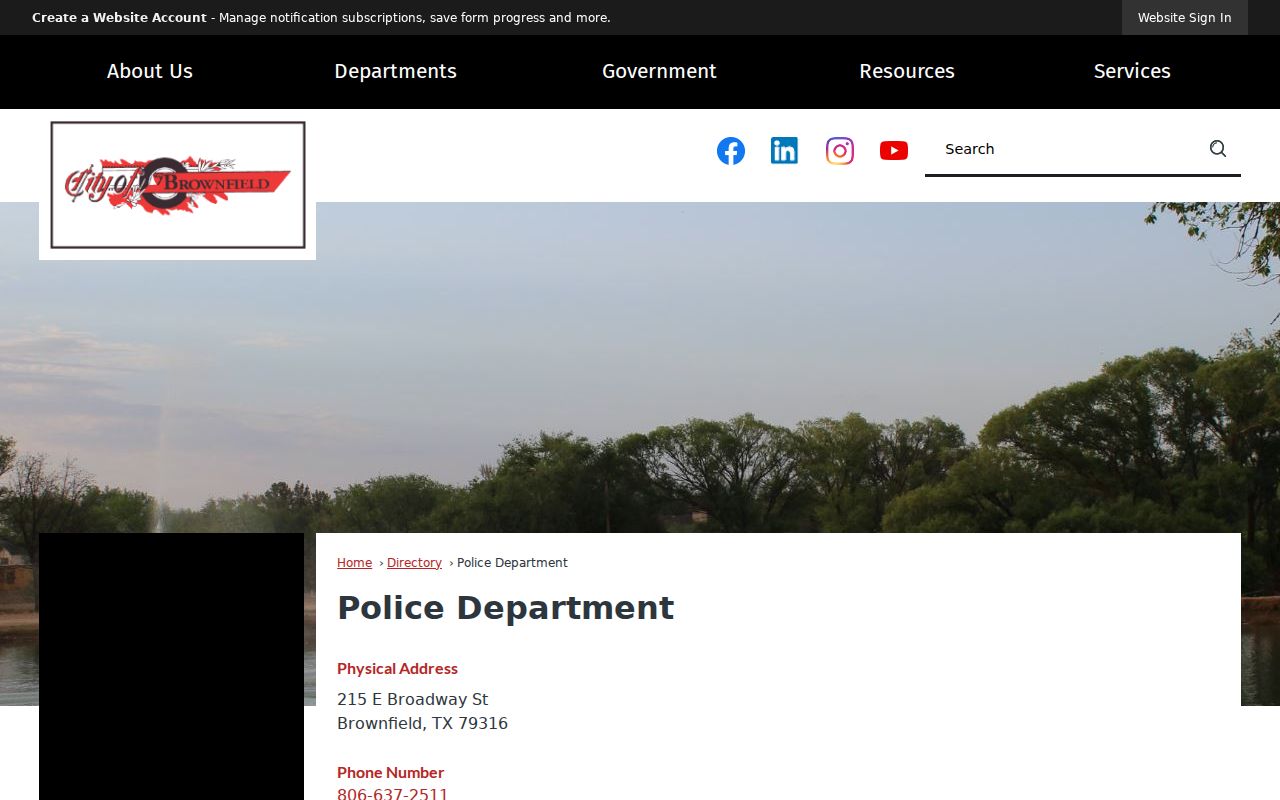 Brownfield warrant process and city police contact
